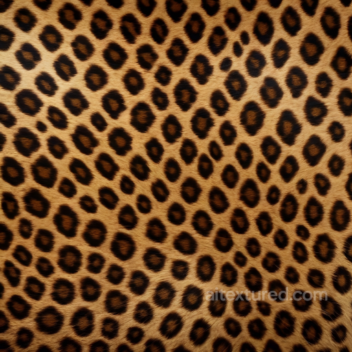 Leopard Print Fur Texture in Warm Brown Tones seamless Leopard Print PBR texture