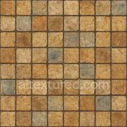 seamless Aged Mosaic Tile Texture Seamless texture 8k free download PBR