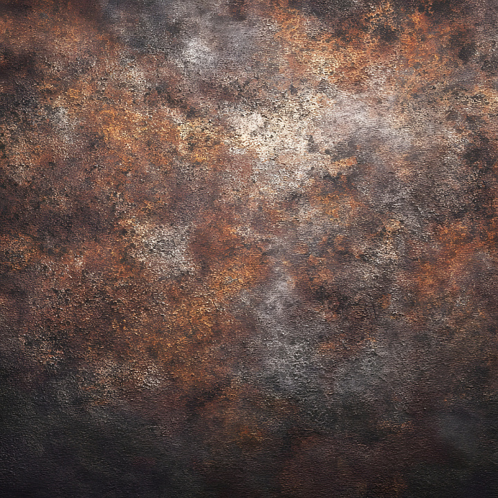 Rusted Metal Featuring Extensive Cracks and Surface Corrosion seamless PBR texture preview