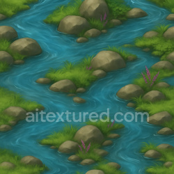 seamless Fantasy Stream Seamless Texture texture 1024x1024 free download PBR