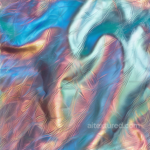 Iridescent Embossed Leather PBR Texture with Multi-color Sheen seamless Leather PBR texture