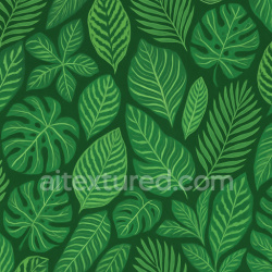 seamless Patterned Tropical Leaves Texture Seamless 1024X1024 texture 1024x1024 free download PBR