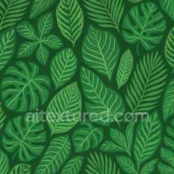seamless Patterned Tropical Leaves Texture Seamless texture 8k free download PBR