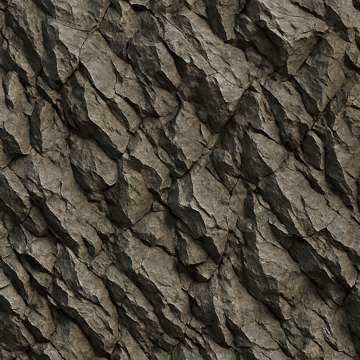 Jagged Rock seamless PBR texture preview