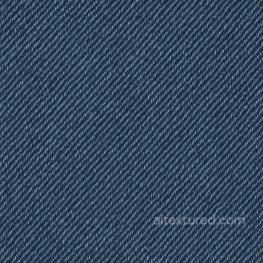 Denim Twill Diagonal Ribs seamless Fabric PBR texture