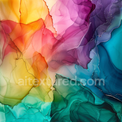 seamless Seamless 3D Alcohol Ink PBR Texture Featuring Multicolor Fluid Swirls and Translucent Layers texture 8k free download PBR