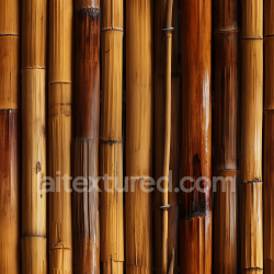 seamless Seamless 3D PBR Texture of Glossy Bamboo Culms with Varied Natural Tones texture 8k free download PBR