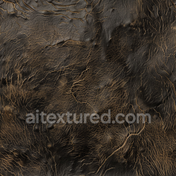 seamless Seamless 3D Cracked Aged Black Leather PBR Texture with Rich Grain Detail texture 8k free download PBR