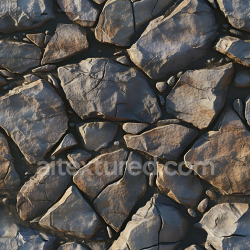 seamless Seamless 3D Stone PBR Texture Featuring Large Rough Rocky Ground Slabs texture 8k free download PBR
