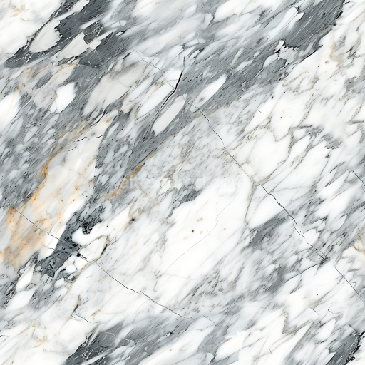 Seamless 3D Bardiglio Gray Marble PBR Texture with Bold Veins and Polished Finish