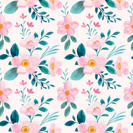 Pink Flower Floral Fabric Texture with Watercolor Effect Pink Flower texture preview