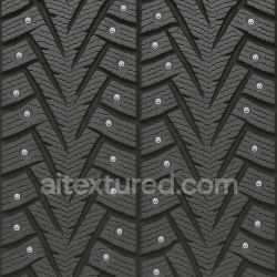 seamless Seamless 3d texture pbr 8k winter tread snow tire with icy snow track and tire stud details for cold climate vehicles texture 8k free download PBR