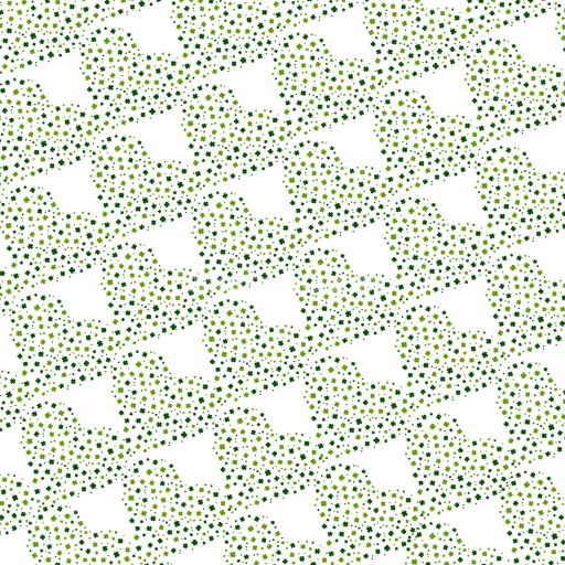Preview — Seamless 3D PBR Texture with Green Shamrock Pattern on White