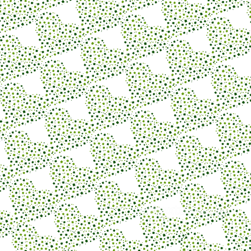 with Green Shamrock Pattern on White seamless St patrick digital paper bundle PBR texture