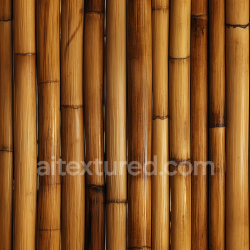 seamless Seamless 3D PBR Texture of Polished Bamboo Culms in Warm Brown Shades texture 8k free download PBR