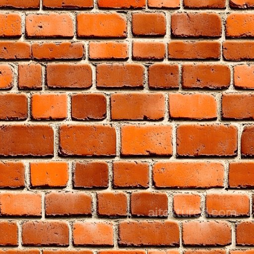 Cracked Brick Wall PBR Texture with Weathered Red Brown Bricks seamless Brick PBR texture
