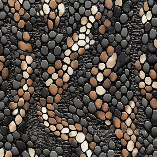 Exotic Reptilian Skin Seamless Texture with Highly Detailed Scales and Varied Tones seamless Skin PBR texture