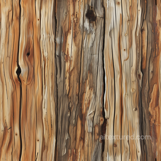 Weathered Rustic Wood Planks Seamless Texture with Knots and Cracks Wood texture preview