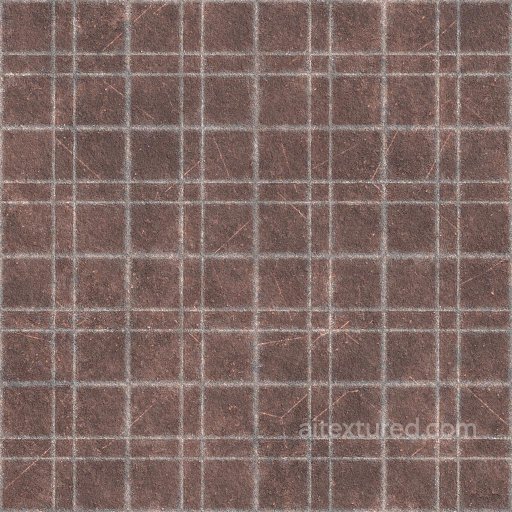 Brown Tile Texture with Scratches | Free PBR texture preview
