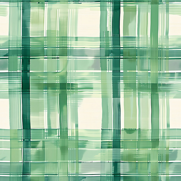 Green Watercolor Plaid Fabric Design seamless PBR texture preview