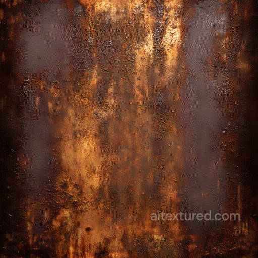 Rusty Metal PBR Texture Featuring Corroded Holes and Weathered Surfaces seamless Rust PBR texture