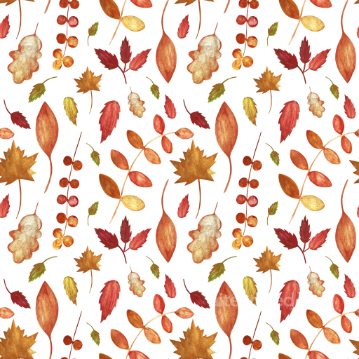 Featuring Colorful Autumn Leaves Pattern seamless Autumn Leaves  PBR texture