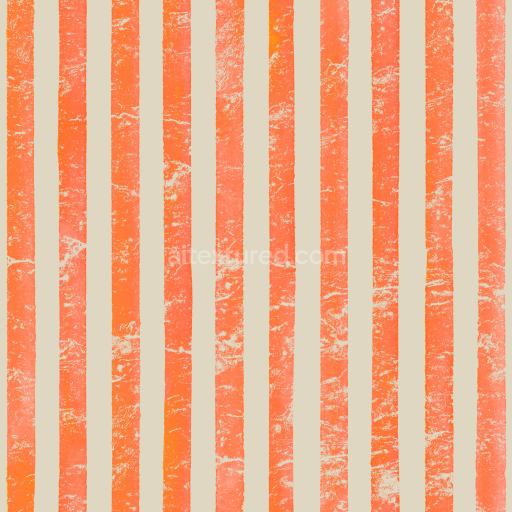 Seamless 3D PBR Watercolor Stripes Texture with Vertical Orange Bands on Beige