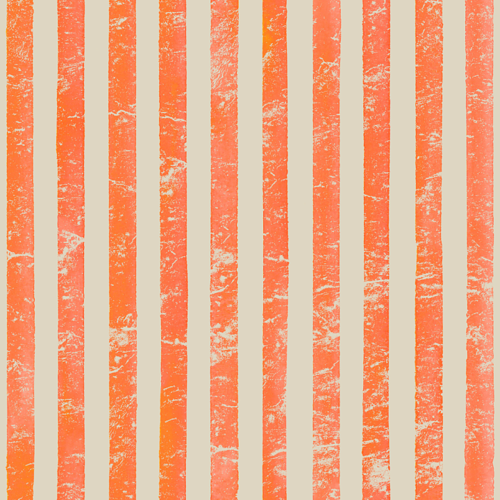 Watercolor Stripes with Vertical Orange Bands on Beige seamless PBR texture preview