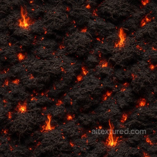Burning Turf Texture seamless Grass PBR texture