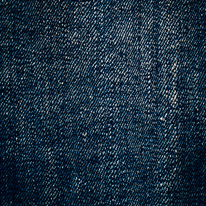 Cracked Denim Fabric with Blue Worn Pattern seamless PBR texture preview