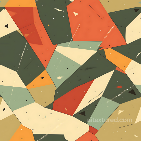 Stylized Geometric Camouflage PBR Texture in Earth Tones Color Camouflage texture preview