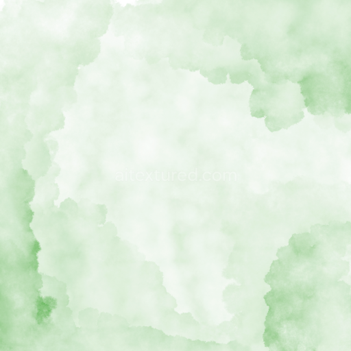 Seamless 3D PBR Watercolor Texture with Soft Green Wash Effect
