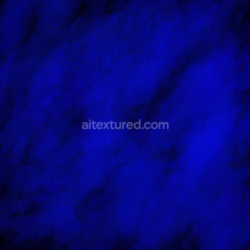 Seamless 3D PBR Texture of Deep Blue Watercolor Fabric with Subtle Gradient Veins