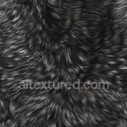 seamless Seamless 3D Shiny Black Fur Leather PBR Texture with Glossy High Pile Surface texture 8k free download PBR