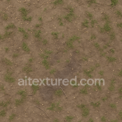 seamless Seamless 3d texture pbr 8k dirt compacted with muddy spots and scattered seeds natural wear texture 8k free download PBR