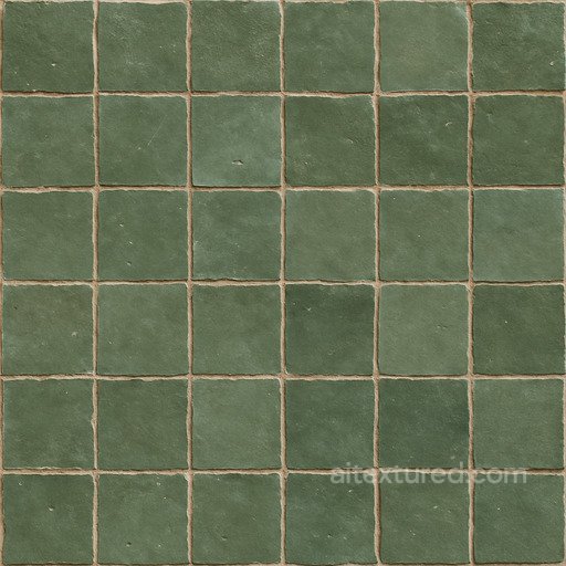Handmade Zellige Tiles Irregular seamless Ceramic-tile PBR texture