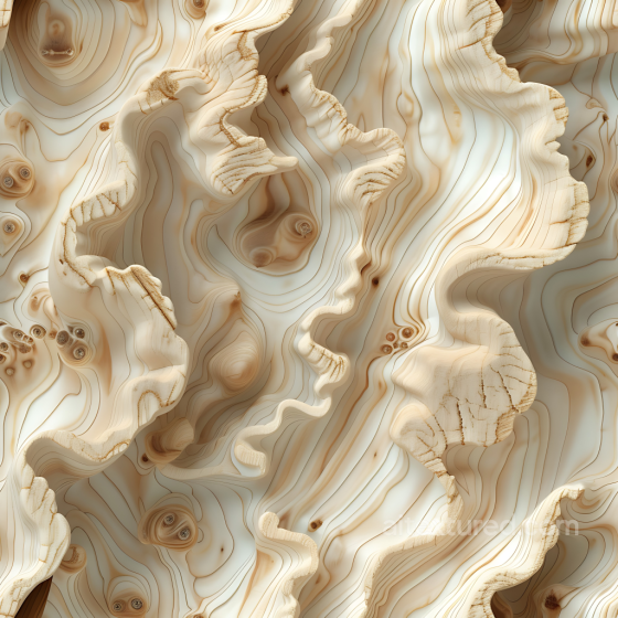 Light Pine Wood Seamless Texture with Detailed Natural Knots and Curved Grain Wood texture preview