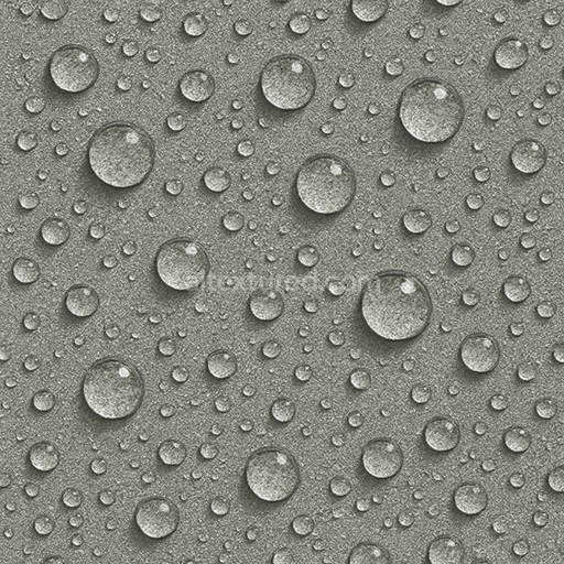 Seamless 3d texture pbr 8k spherical droplets on fabric surface