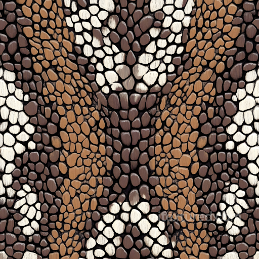 Reptile Scale Skin Texture With Detailed Natural Color Variation And Fine Gloss seamless Skin PBR texture