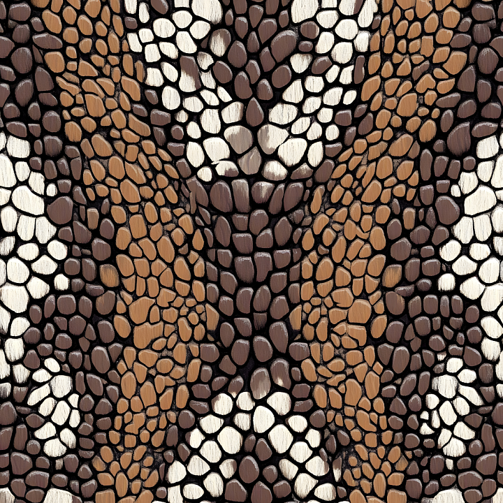 Reptile Scale Skin With Detailed Natural Color Variation And Fine Gloss seamless PBR texture preview
