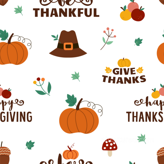 Featuring Thanksgiving-Themed Pumpkins and Festive Icons Thanksgiving texture preview