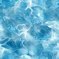 seamless Seamless Stylized Turbulent Blue Water 3D PBR Texture with Foam Highlights texture 8k free download PBR