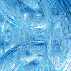 seamless Blue Abstract Glass PBR Texture with Curved Swirling Patterns texture 8k free download PBR