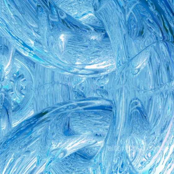 Blue Abstract Glass PBR Texture with Curved Swirling Patterns Glass texture preview