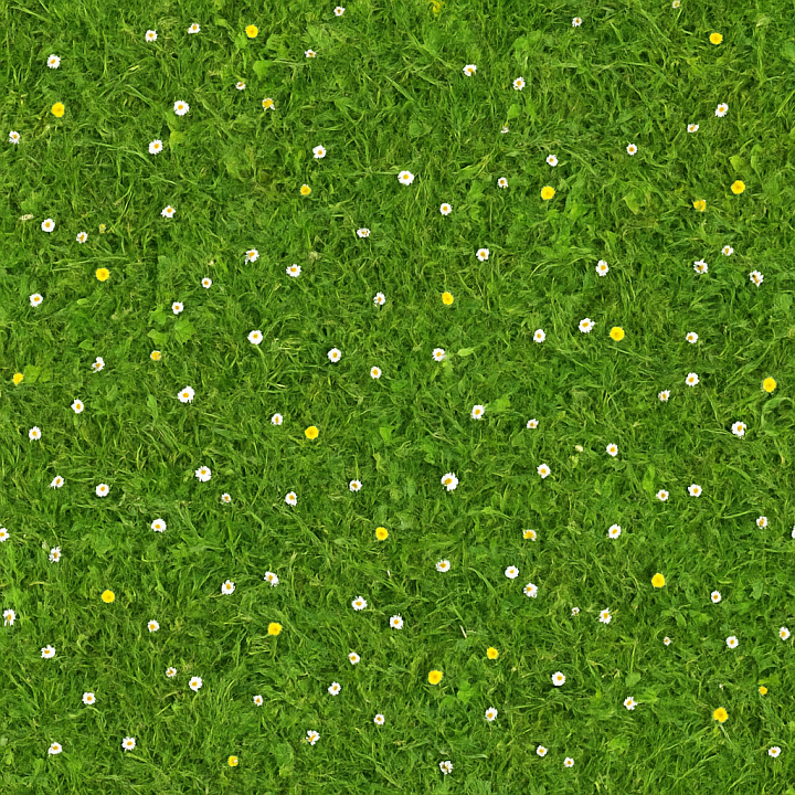 Photorealistic Meadow seamless PBR texture preview