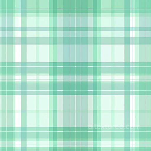 Seamless 3D PBR Texture of Soft Light Teal Plaid Fabric Pattern texture preview