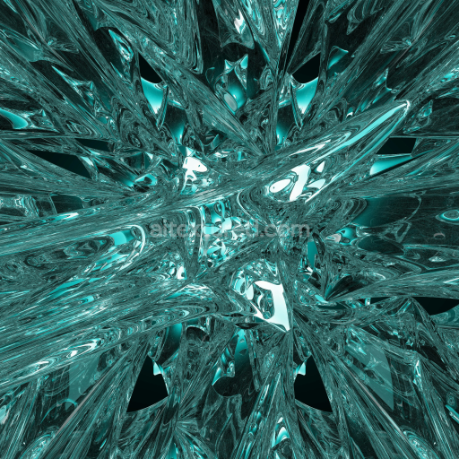 High-Detail Reflective Blue Glass PBR Texture