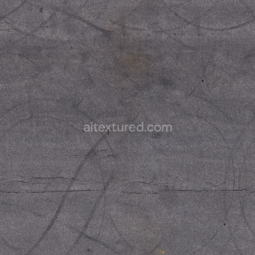 Asphalt Outdoor Floor — Flat Cracked Asphalt Cracked Asphalt Outdoor — PBR seamless 3D texture