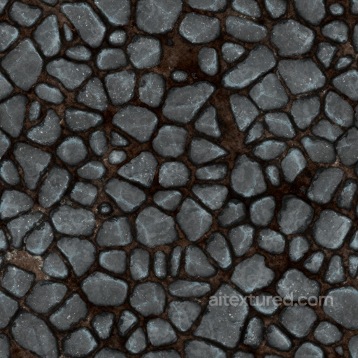 Archviz Garden Ground Path Pathway Rocks Stone - Seamless PBR Texture seamless Rock PBR texture