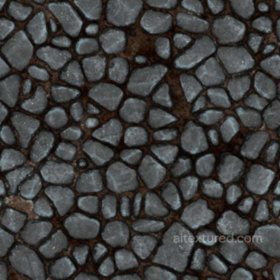 Archviz Garden Ground Path Pathway Rocks Stone - Seamless PBR Texture Rock texture preview